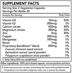 Natural Bone Health Supplement with Herbal Extracts for Joint Support