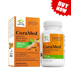 1PCs Terry Naturally CuraMed Curcumin Softgels 120 Count New