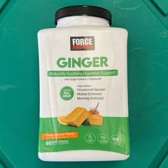 Gentle Ginger™, Honey-Lemon, 60 Soft Chews Soothe Upset Stomach EXP 02/26
