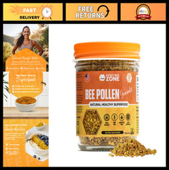 Raw Bee Pollen Granules 5.2 oz – 100% Natural Superfood for Energy, Immunity & D