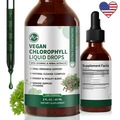 Liquid Chlorophyll Drops – Cleanse & Support Your Immune System & Energy Natural