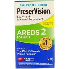 3 Pack Bausch & Lomb PreserVision AREDS 2 Softgels, 120 Ct