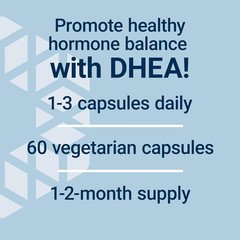 60 Count DHEA 100 Mg Capsules – Gluten-Free & Supports Brain and Bone Health