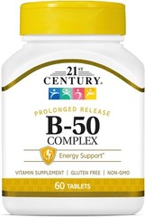 60-Count B 50 Complex Tablets – Prolonged Release Energy & Nerve Support