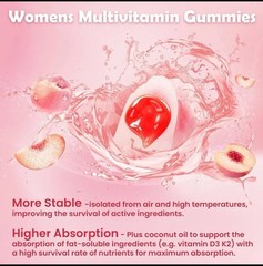 Methylated Multivitamin for Women Gummies with Calcium, Magnesium, Zinc, Vita…