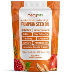 Pumpkin Seed Oil with Saw Palmetto, Turmeric, Nettle & More | 3000mg Per Serving