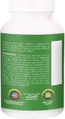 California Essentials Caffeine 200mg Tablets Energy Focus Alertness Supplement