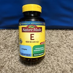 Nature Made Vitamin E 180 mg (400 IU) dl-Alpha Softgels, Expires . 2028