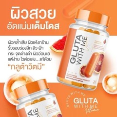 10x GLUTA WITH ME Brighter Skin Reduce Acne Blemishes Freckles Dark Spot 20 Caps