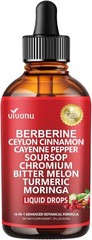 Convenient 14-in-1 Herbal Drops, 2 Fl Oz Berberine & Turmeric for Daily Vitality