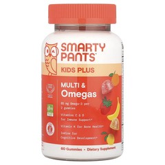 Kids Plus, Multi & Omegas Gummies, Lemon, Orange, and Strawberry, 60 EXP 05/2026