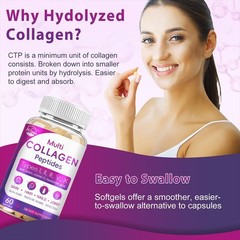 Premium Collagen Peptides with Biotin Hydrolyzed Anti-Aging (Types I,II,III,V,X)