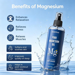 100% Pure Magnesium Oil Spray 10.14Oz for Sleep & Muscle Relief&Migraines | Topi