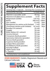 Support Energy production – BLOOD SUGAR SUPPORT 600mg – Lower Glucose Levels 2B