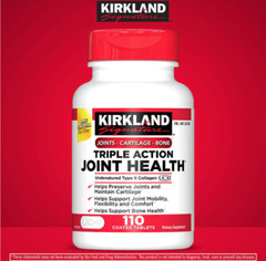 Kirkland Signature Triple Action Joint Health, UC ll Collagen,110 Coated Tablets