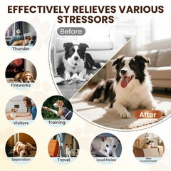 Dog Pheromones Calming Diffuser to Calm Dogs 6 IN 1 Kit (2 Diffusers+4 Refill…