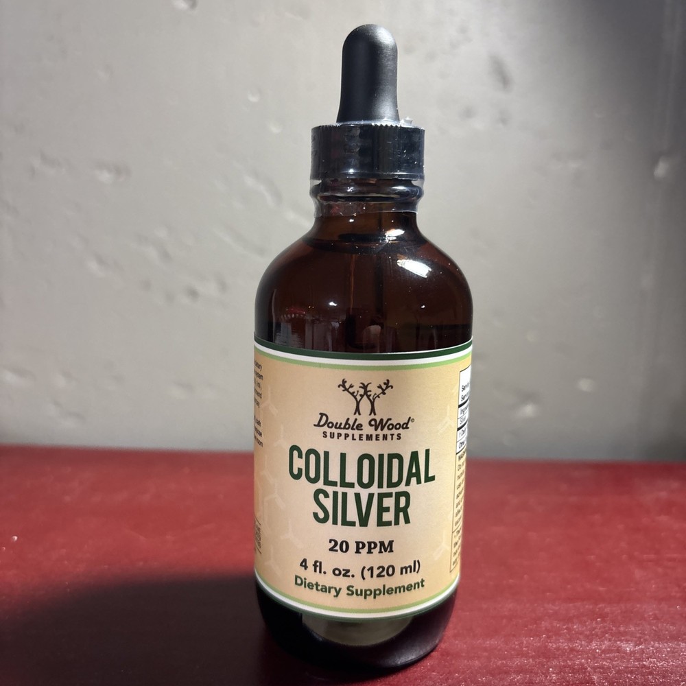 Colloidal Silver Liquid 20 Ppm – 4 Fl Oz (Plata Coloidal With Dropper) 99.9% Pur
