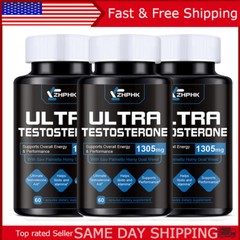 Testosterone Booster – Increase Energy, Improve Muscle Strength & Growth 3 PACK