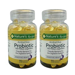 Nature’s Recipes Acidophilus Probiotic Digestive Health 90 gummys Lot of 2 01/27