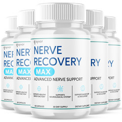 (5 Pack) Nerve Recovery Max Nootropic Formula All Natural Supplement 300 Capsule