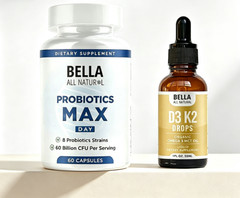 Bella Probiotics & Vitamin D3 Drops Combo Pack