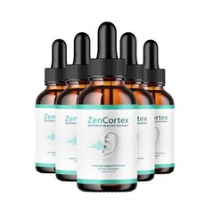5-Pack Zen Cortex Oral Drops To Support Healthy Ears, ZenCortex Hearing