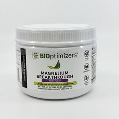 Bioptimizers Magnesium Breakthrough Powder Fruit Punch 8 Forms of Mag 6.8oz NEW
