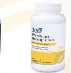Klaire Labs Prenatal & Nursing Formula with Chelated Iron & Bioactive Folate 90c
