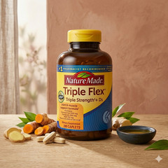 Nature Made Triple Flex Triple Strength + D3 – Joint & Muscle Support Caplets US