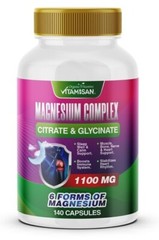 Bio Triple Magnesium Complex, 1100mg of Magnesium Glycinate 140 capsules USA