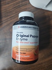 American Health Original Papaya Enzyme, 600 Chewable Tablets