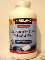 Kirkland Signature Extra Strength Glucosamine 1500mg w/ MSM 1500mg 375 Tablets