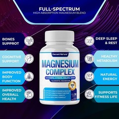 1000mg Complex Magnesium 7 Elemental Magnesium Supplement W/ Magnesium Glycinate
