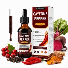 Cayenne Pepper Drops with Vitamin D3 K2 MK-7-30:1 Organic Beetroot & Hawthorn…