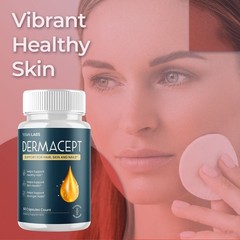 (1-3 Pack) Dermacept Advanced Healthy Skin Support Supplement Derma Cept 60 Caps