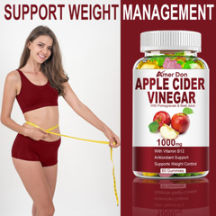 Apple Cider Vinegar Gummies 60ct Weight Loss Appetite Suppressant Detox Cleanse