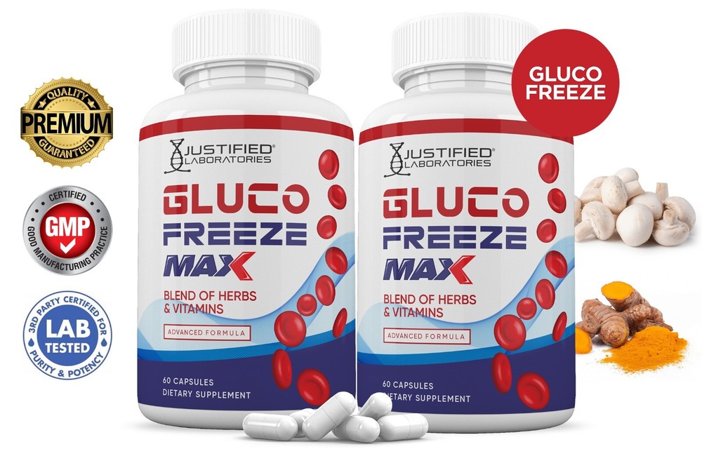 Glucofreeze Max Advanced Formula 1295MG 2 Bottles