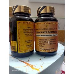 1X Premier Edition Glucenta Diamond Whitening Glowing Softgel (50 Cap) ~Express