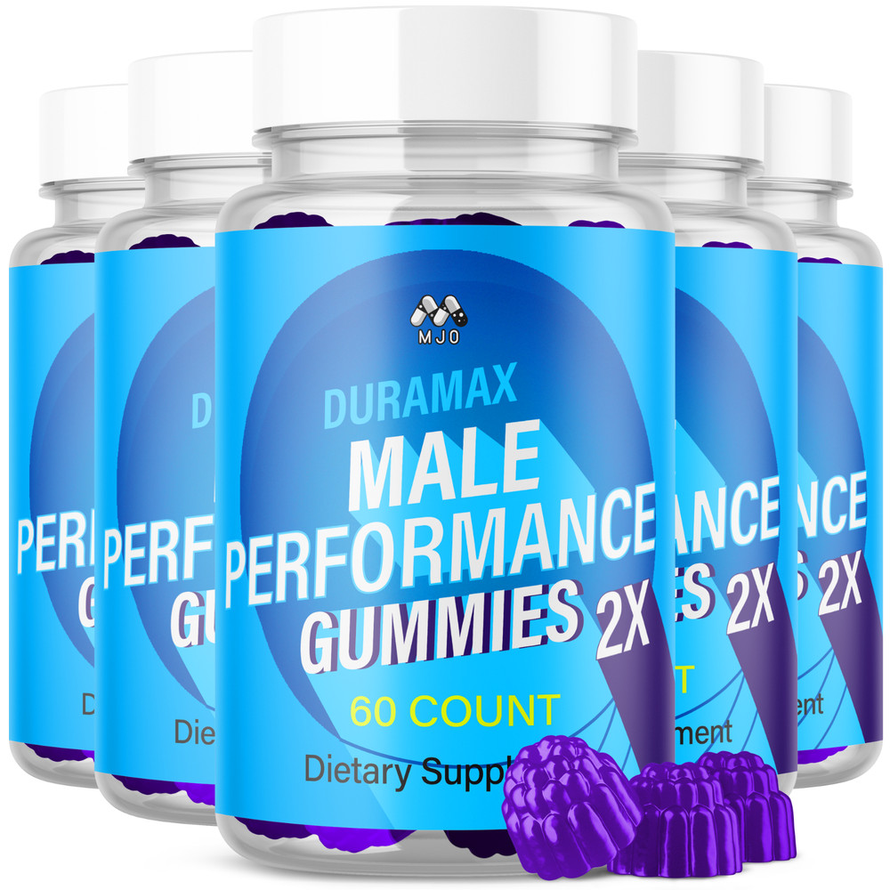 (5 Pack) Duramax Male Gummys Advanced Male Support Supplement 300 Gummies