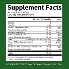Vitamin B Complex Supplement Whole Food Supplement Immune Boost For Bone|Heart