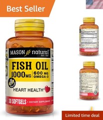 Super Omega-3 Fish Oil 1000MG Softgels – 30 Count