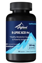 R Lipoic Acid (Na) 300mg per Serving, 120 Capsules, Up to 5X Improved Absorpt…