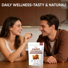 LIRAE Ceylon Cinnamon, Ceylon Cinnamon Supple Gels 7200mg, with MCT Oil, Highly