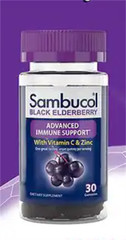 Sambucol Immunity Support Gummies Vitamin C & Zinc Black Elderberry 30ct 8/26