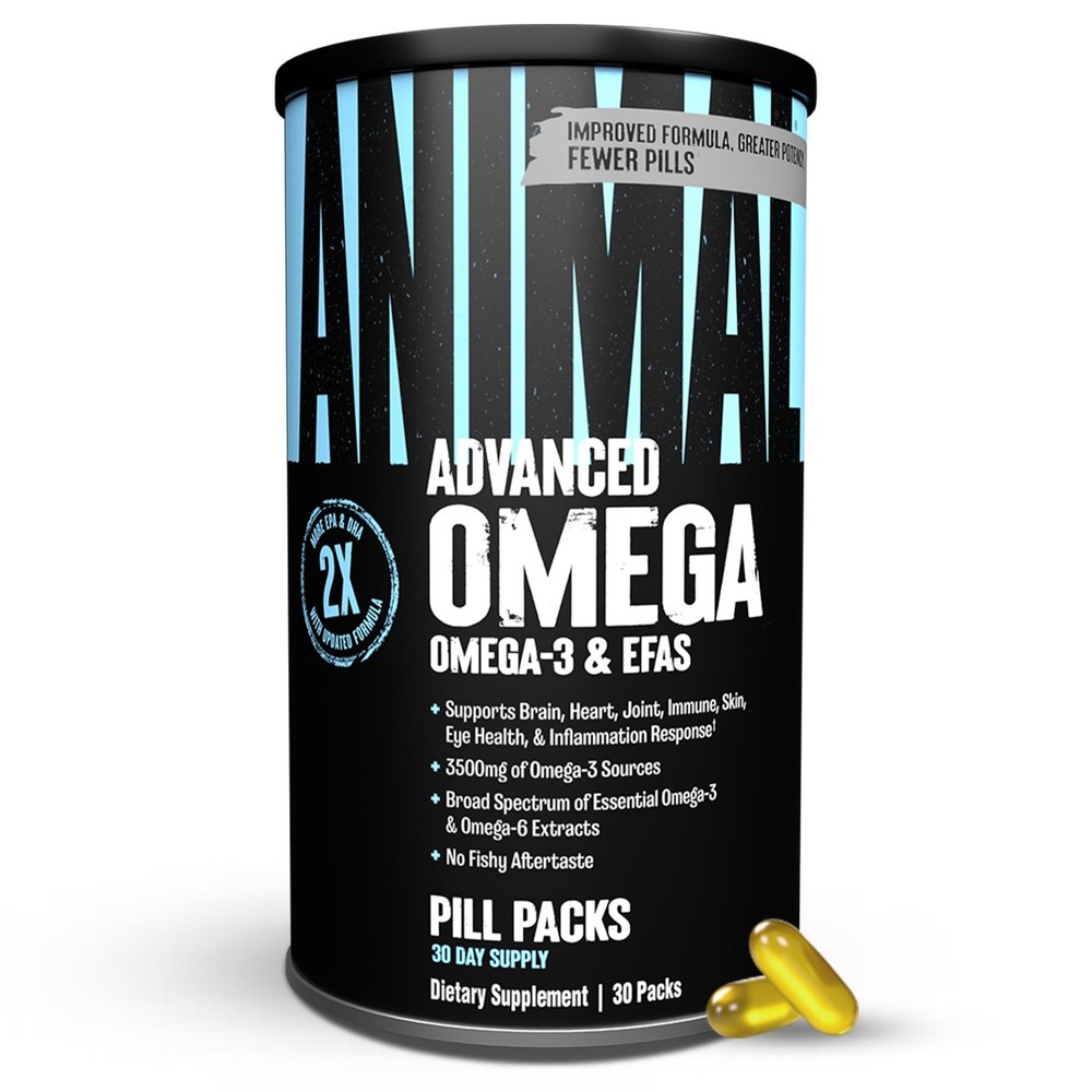 Animal Advanced Omega 3 Fatty Acids – 3500mg EPA DHA 30 Count (Pack of 1)
