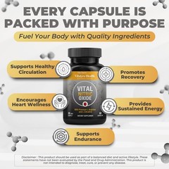 VITAL NUTRITIVE Nitric Oxide Supplement for Men – L-Arginine L-Citrulline | Boos