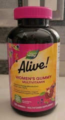 Nature’s Way ALIVE Women’ Gummy Multi Vitamin Supplement Mixed Berry 130 Gummies