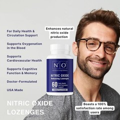 N1O1 Nitric Oxide Lozenges – 60 Count supplemental For Heart Health, Circulation