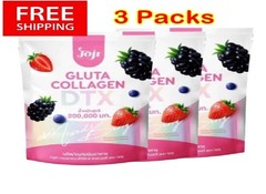 JOJI GLUTA COLLAGEN DTX Mixed Berry Anti-Aging Brightening 10 Sachets (3 Pack)