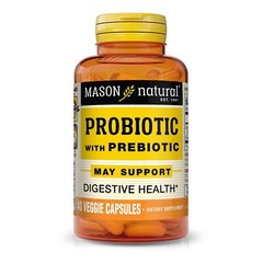 Mason Natural Probiotic with Prebiotic – Improved Gut Health, 40 Veggie Caps